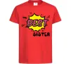 Дитяча футболка The best sister Червоний фото