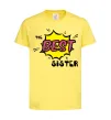 Детская футболка The best sister Лимонный фото