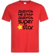 Мужская футболка Дідусь не стар дідусь Super Star Красный Мужская футболка Дідусь не стар дідусь Super Star Красный фото