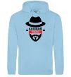 Мужская толстовка (худи) Кращий тато Голубой фото