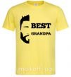 Мужская футболка Best grandpa Лимонный фото