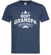 Чоловіча футболка Best grandpa in the world Темно-синій фото
