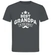 Чоловіча футболка Best grandpa in the world Графіт фото