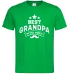 Чоловіча футболка Best grandpa in the world Зелений фото