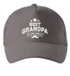 Кепка Best grandpa in the world Серый фото