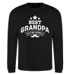 Свитшот Best grandpa in the world Черный фото