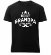 Чоловіча преміум футболка Best grandpa in the world Чорний фото