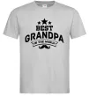 Чоловіча футболка Best grandpa in the world Сірий фото