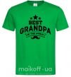Чоловіча футболка Best grandpa in the world Зелений фото