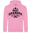 Мужская толстовка (худи) Best grandpa in the world Розовый Мужская толстовка (худи) Best grandpa in the world Розовый фото