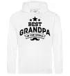 Мужская толстовка (худи) Best grandpa in the world Белый Мужская толстовка (худи) Best grandpa in the world Белый фото
