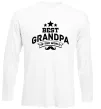 Лонгслів Best grandpa in the world Білий Лонгслів Best grandpa in the world Білий фото