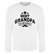 Свитшот Best grandpa in the world Белый фото