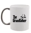 Чашка з кольоровою ручкою The grandfather Срібло фото