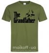 Чоловіча футболка The grandfather Оливковий фото
