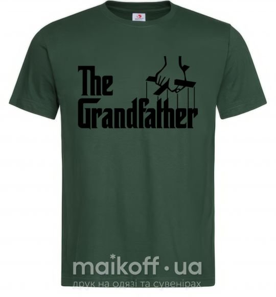 Мужская футболка The grandfather Темно-зеленый фото