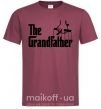 Чоловіча футболка The grandfather Бордовий фото
