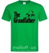 Мужская футболка The grandfather Зеленый фото
