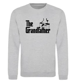 Свитшот The grandfather Серый меланж фото