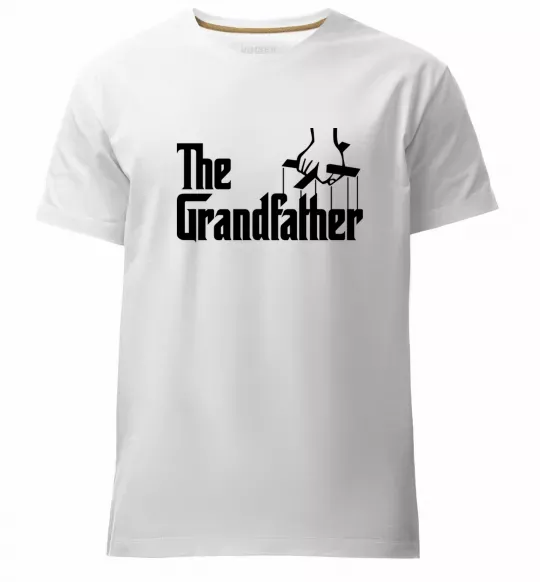 Мужская премиум футболка The grandfather Белый фото