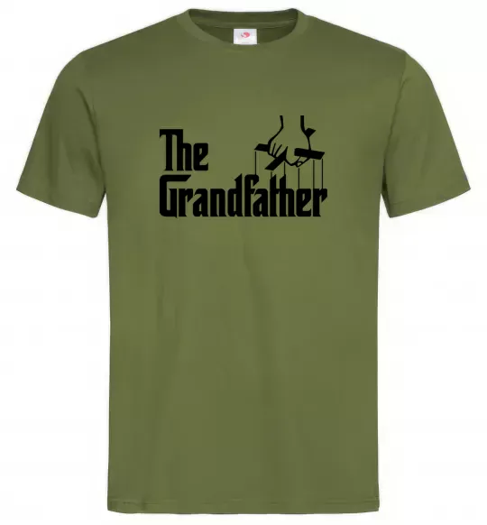Мужская футболка The grandfather Оливковый фото