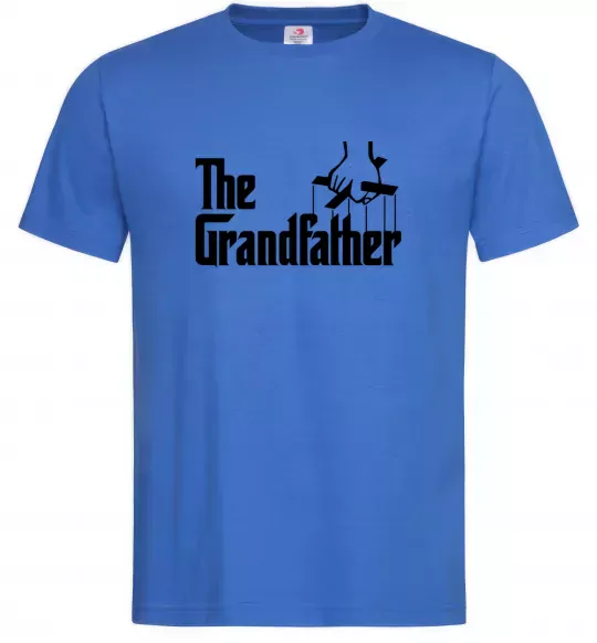 Мужская футболка The grandfather Ярко-синий фото