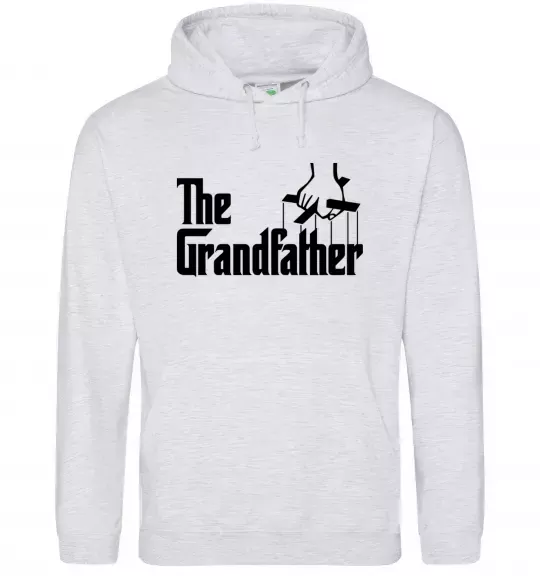Чоловіча толстовка (худі) The grandfather Сірий меланж фото