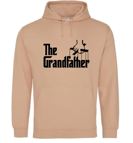 Чоловіча толстовка (худі) The grandfather Пісочний фото