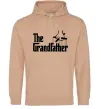 Чоловіча толстовка (худі) The grandfather Пісочний фото