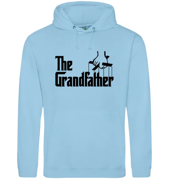 Мужская толстовка (худи) The grandfather Голубой фото