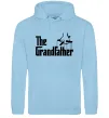 Мужская толстовка (худи) The grandfather Голубой фото