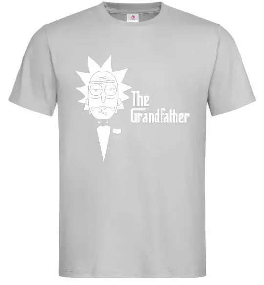 Чоловіча футболка The grandfather Rick Сірий фото