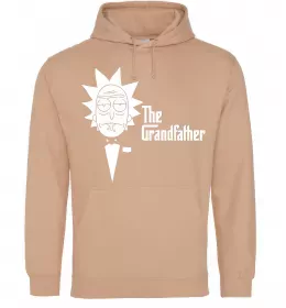 Мужская толстовка (худи) The grandfather Rick Песочный фото