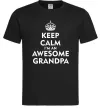 Мужская футболка Keep calm i am an awesome grandpa Черный Мужская футболка Keep calm i am an awesome grandpa Черный фото