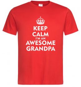 Мужская футболка Keep calm i am an awesome grandpa Мужская футболка Keep calm i am an awesome grandpa