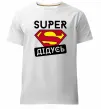 Мужская премиум футболка Super дідусь Белый фото