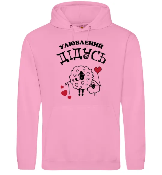 Мужская толстовка (худи) Улюблений дідусь Розовый фото