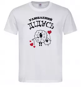 Мужская футболка Улюблений дідусь Белый фото