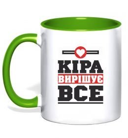Чашка с цветной ручкой Кіра вирішує все