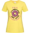 Жіноча футболка Віка не солодкий пончик щоб усім подобатись Лимонний Жіноча футболка Віка не солодкий пончик щоб усім подобатись Лимонний фото
