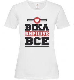Жіноча футболка Віка вирішує все