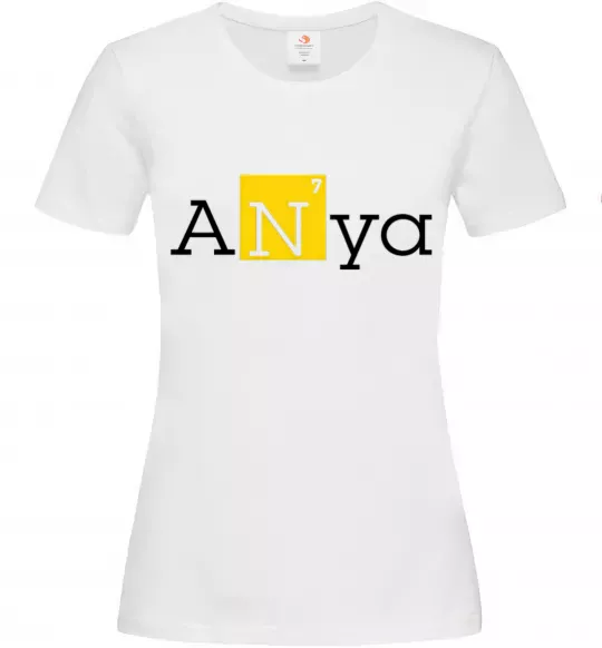 Жіноча футболка Anya Білий фото