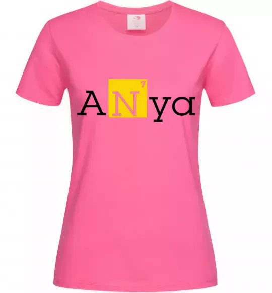 Жіноча футболка Anya Яскраво-рожевий фото