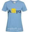 Женская футболка Anya Голубой фото