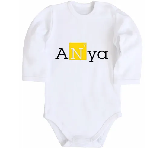 Детский боди Anya Белый фото