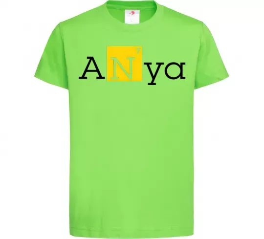 Детская футболка Anya Лаймовый фото