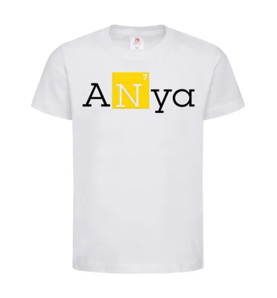 Дитяча футболка Anya Білий фото