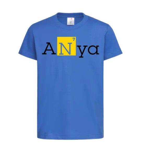 Дитяча футболка Anya Яскраво-синій фото