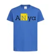 Дитяча футболка Anya Яскраво-синій фото