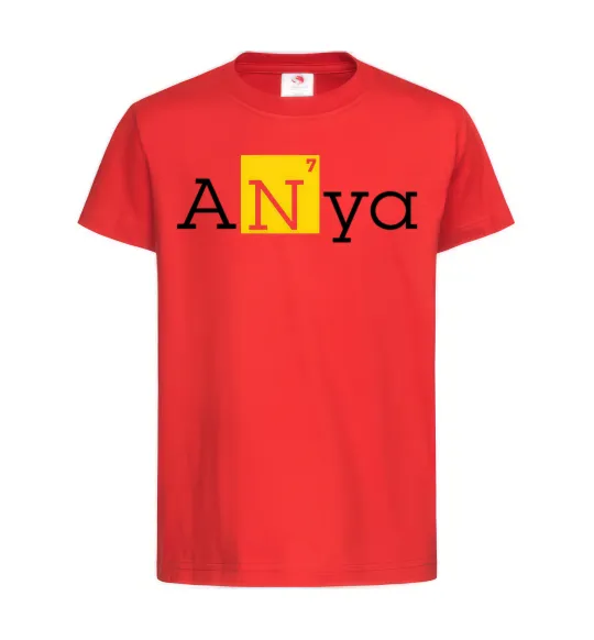 Дитяча футболка Anya Червоний фото